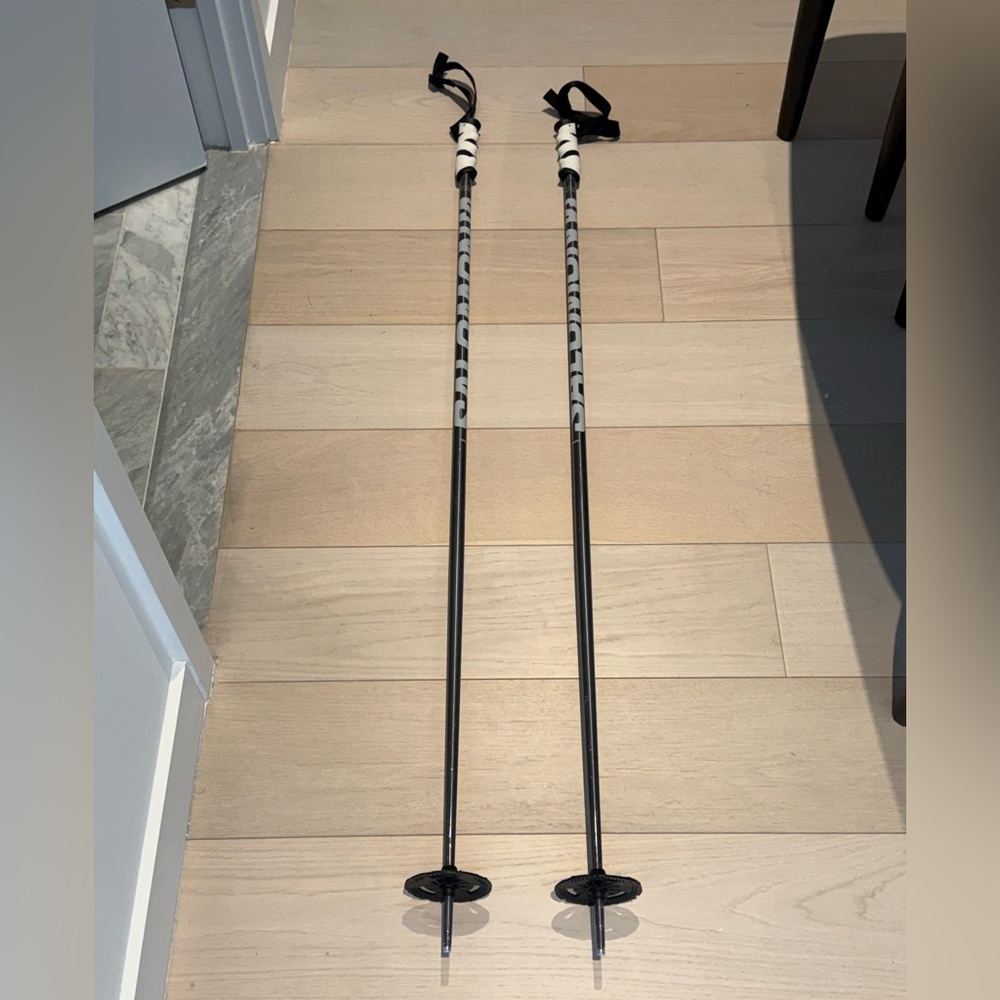 Salomon Ski Poles - Black Ski Poles - 130CM